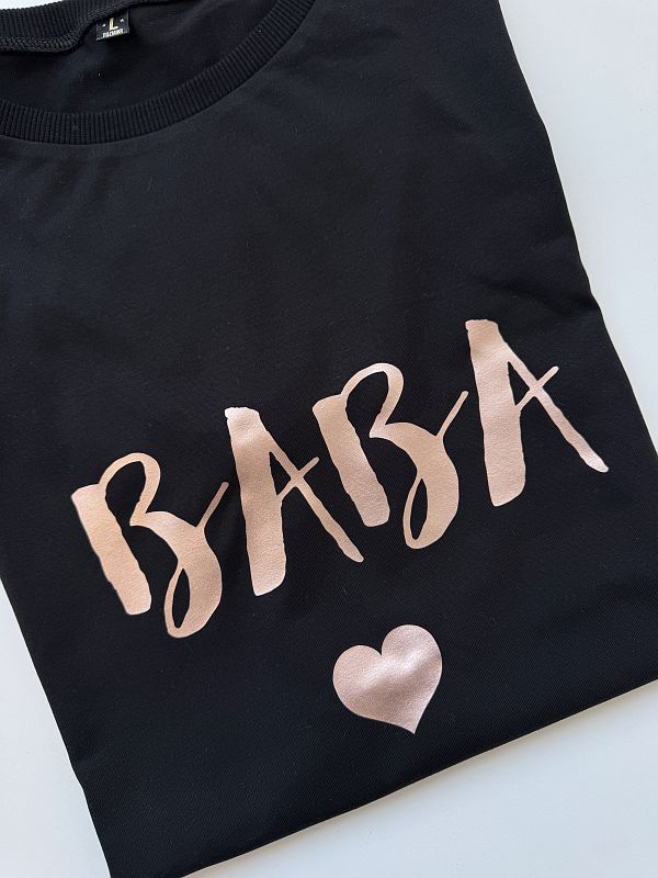 Koszulka czarna damska baba rozmiar L