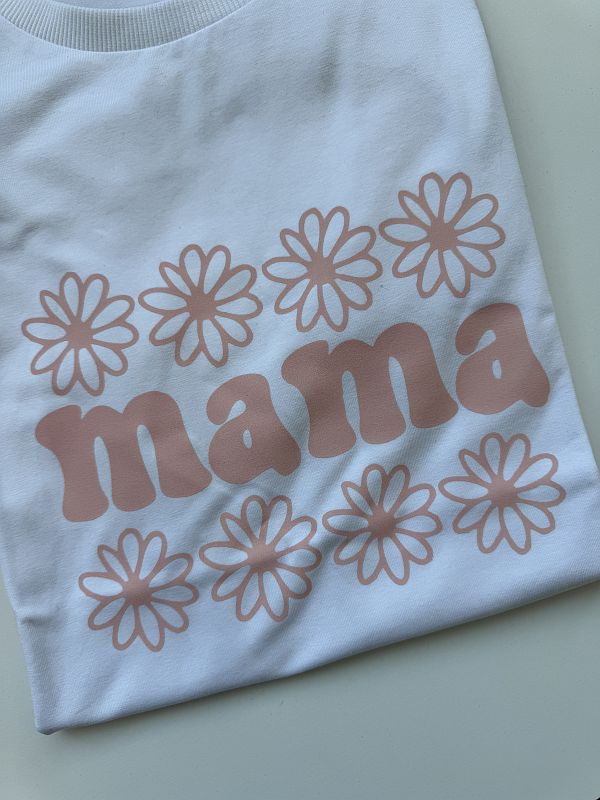 Koszulka biała damska mama rozmiar M