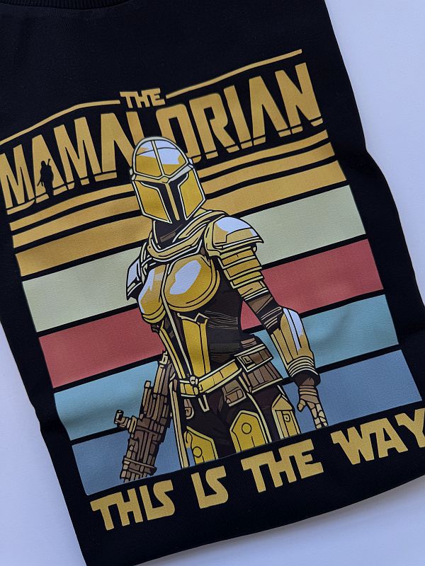 Koszulka czarna damska mamalorian rozmiar S