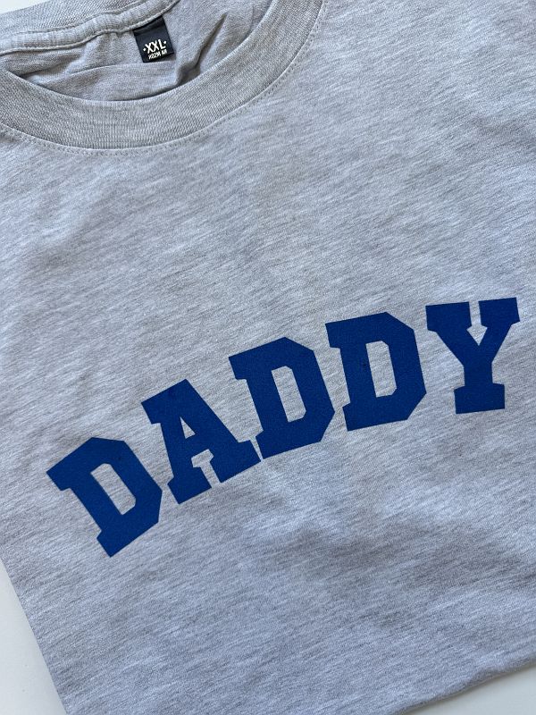 Koszulka męska szara z nadrukiem daddy rozmiar XXL