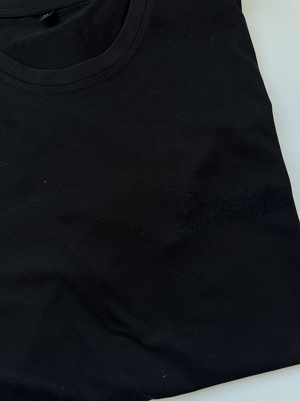 Koszulka męska czarna z czarnym nadrukiem dziadek rozmiar XL