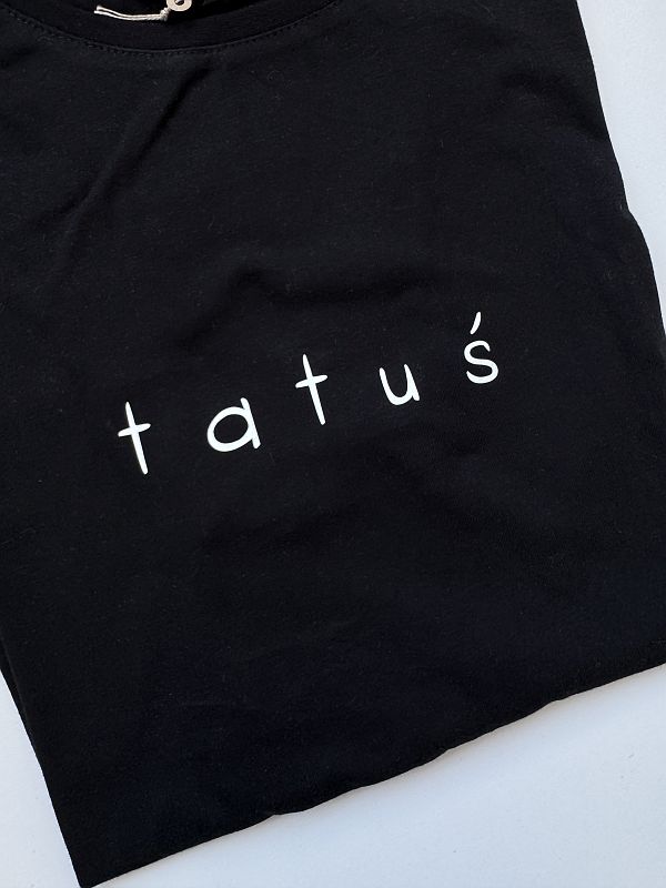 Koszulka męska czarna z nadrukiem tatuś rozmiar L