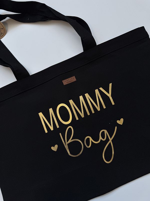 Torba maxi czarna mommy bag