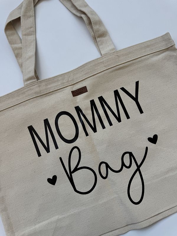 Torba maxi ecru mommy bag