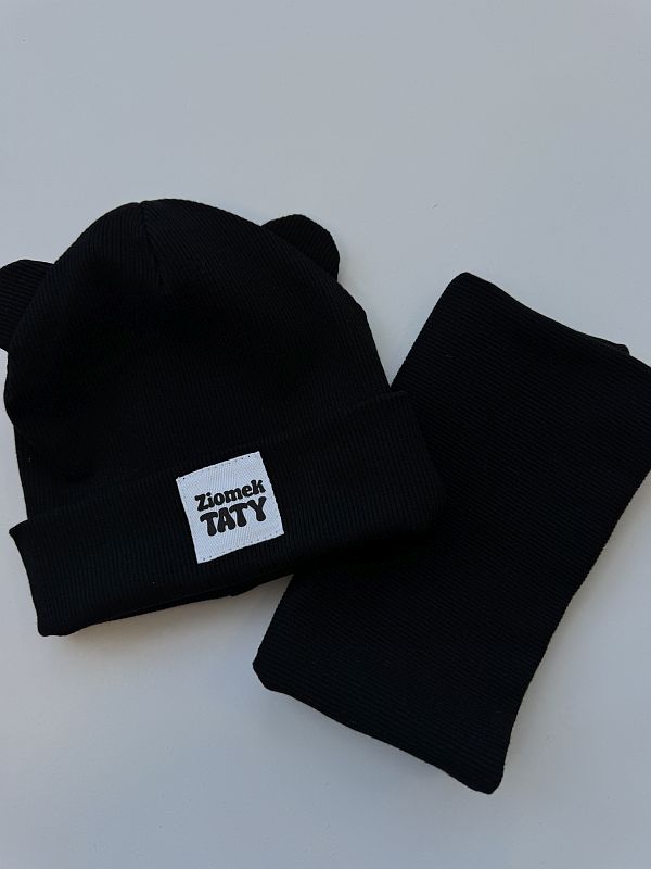 Komplet czapry czapka + komin ZIOMEK TATY rozmiar 6M-18M