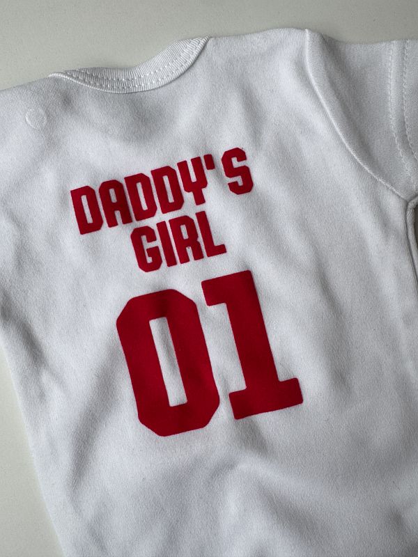 Body białe krótki rękaw daddy's girl rozmiar 56