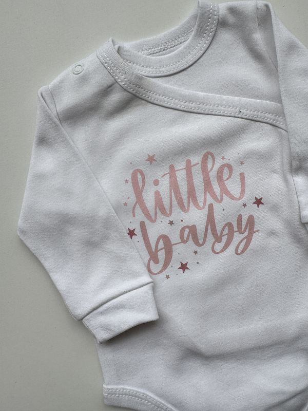 Body kopertowe białe długi rękaw little baby rozmiar 62