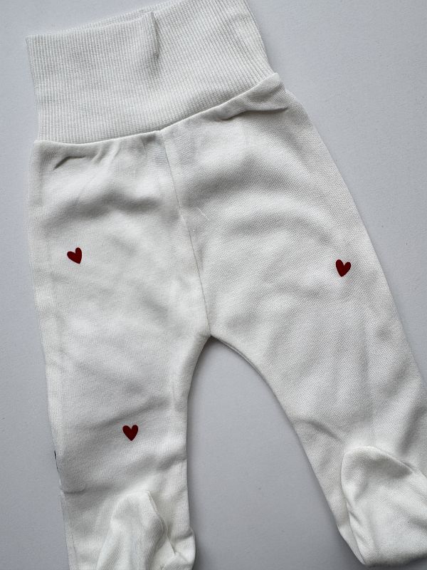 Półśpiochy ecru serduszka rozmiar 62