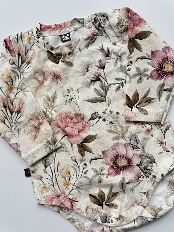 Body długi rękaw w kwiaty rozmiar 62