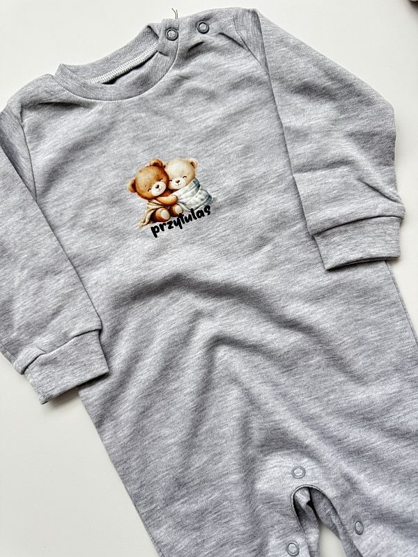 Pajac bez stópek szary przytulas rozmiar 62