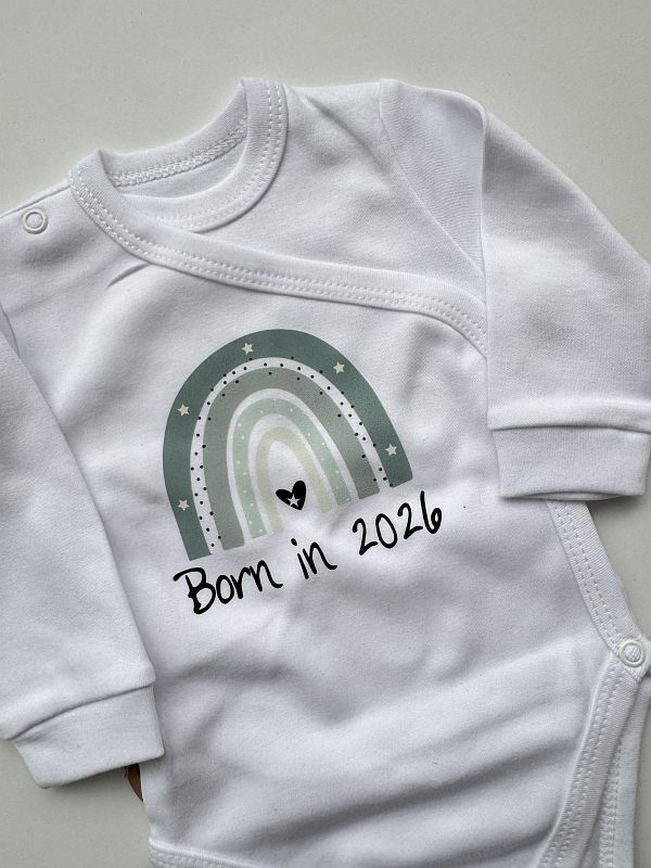 Body kopertowe białe długi rękaw born in 2026 rozmiar 62