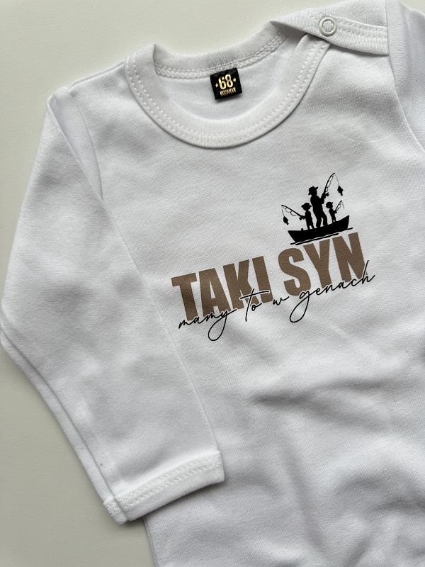 Body białe długi rękaw taki syn rozmiar 68