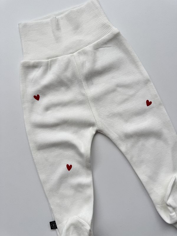 Półśpiochy ecru serduszka rozmiar 68