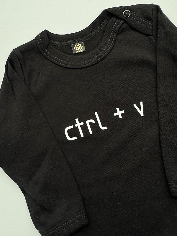 Body czarne długi rękaw ctrl v rozmiar 68