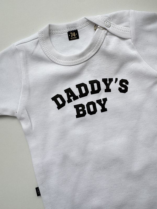 Body białe krótki rękaw daddy's boy rozmiar 74