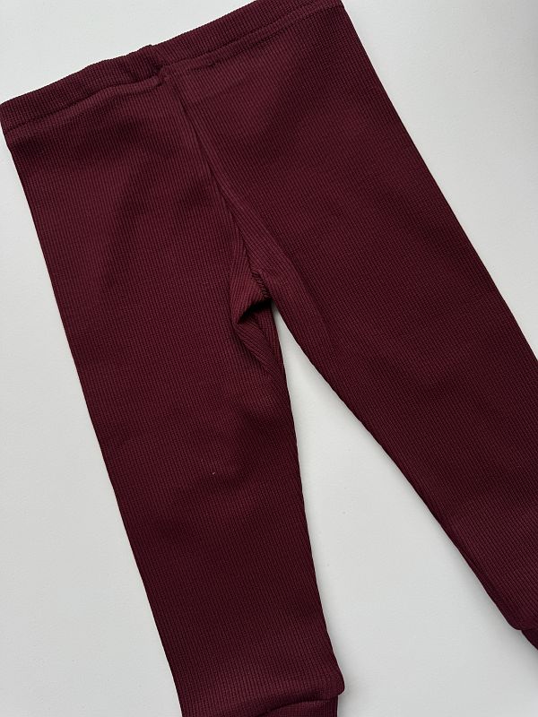 Getry prążek bordowe rozmiar 74