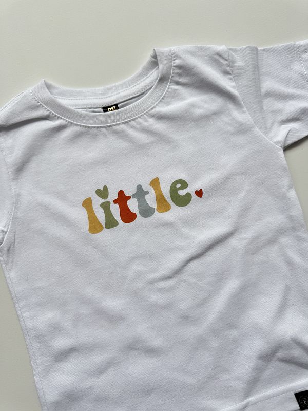 Koszulka biała krótki rękaw little rozmiar 86