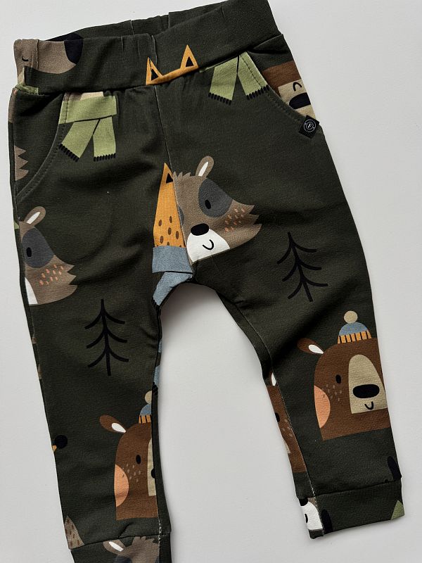 Spodnie dziecięce w zwierzątka rozmiar 86