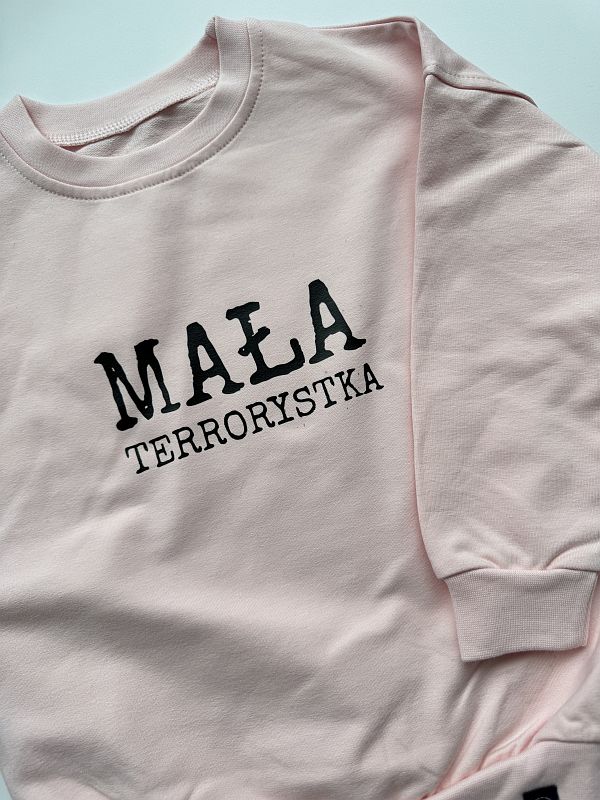 Bluza morelowa mała terrorystka rozmiar 92