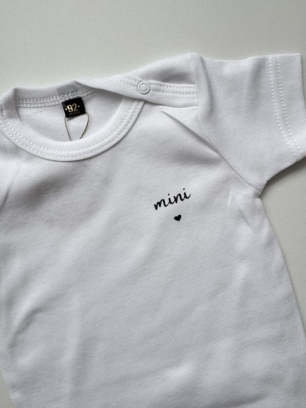 Body białe krótki rękaw mini rozmiar 92