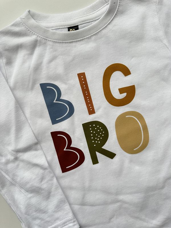 Koszulka biała długi rękaw big bro rozmiar 92