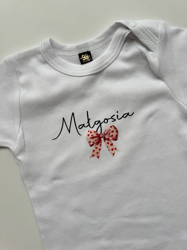 Body białe krótki rękaw Małgosia rozmiar 98