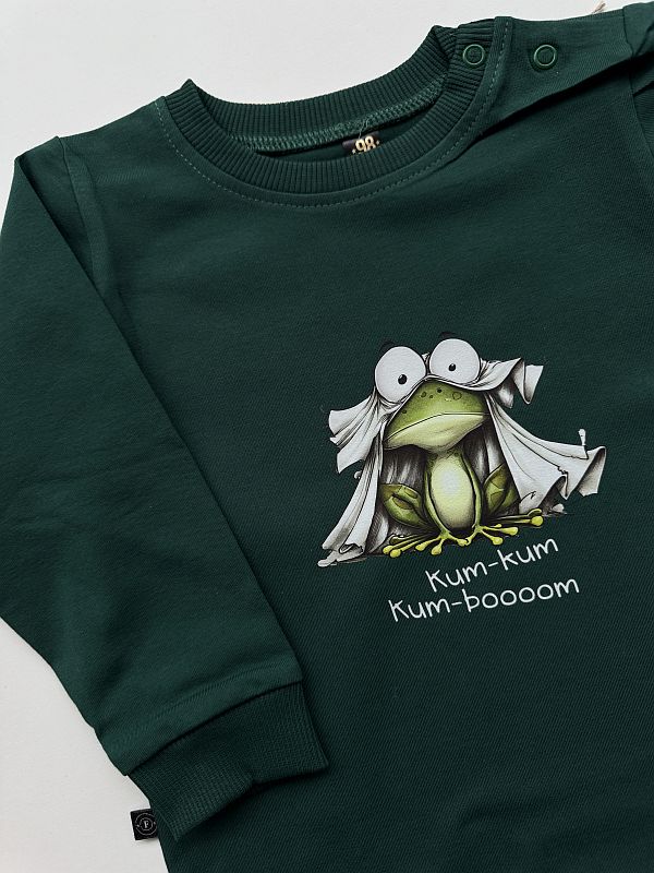 Body zielone długi rękaw żabka rozmiar 98