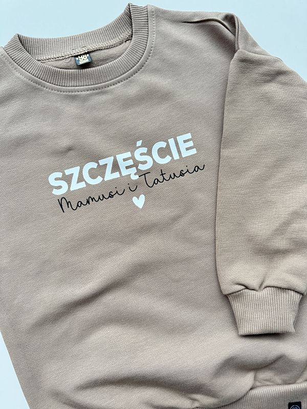 Bluza beżowa szczeście mamusi i tatusia rozmiar 98