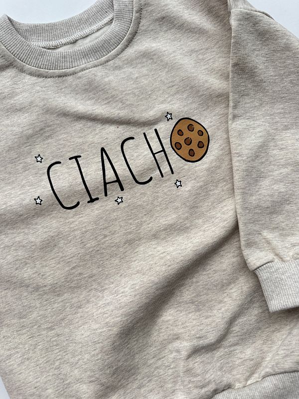 Bluza beż melanż ciacho rozmiar 98