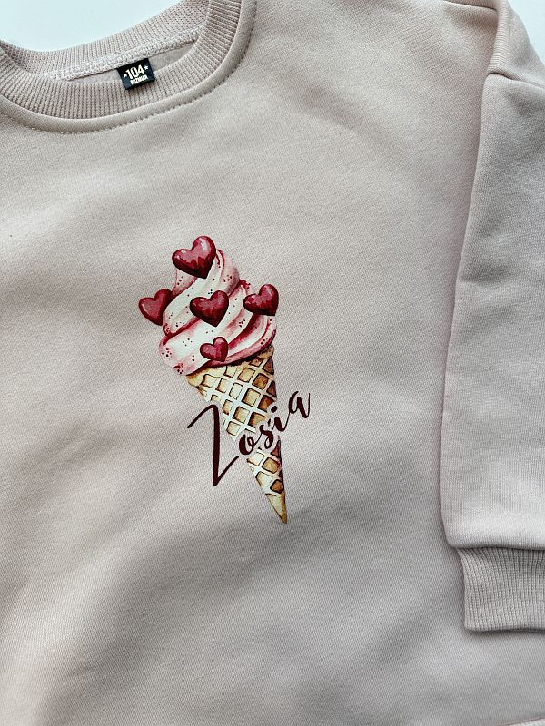 Bluza różowa imię Zosia w lodzie rozmiar 104