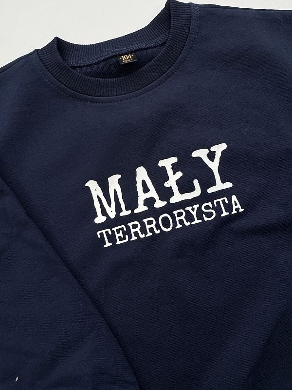 Bluza granatowa mały terrorysta rozmiar 104