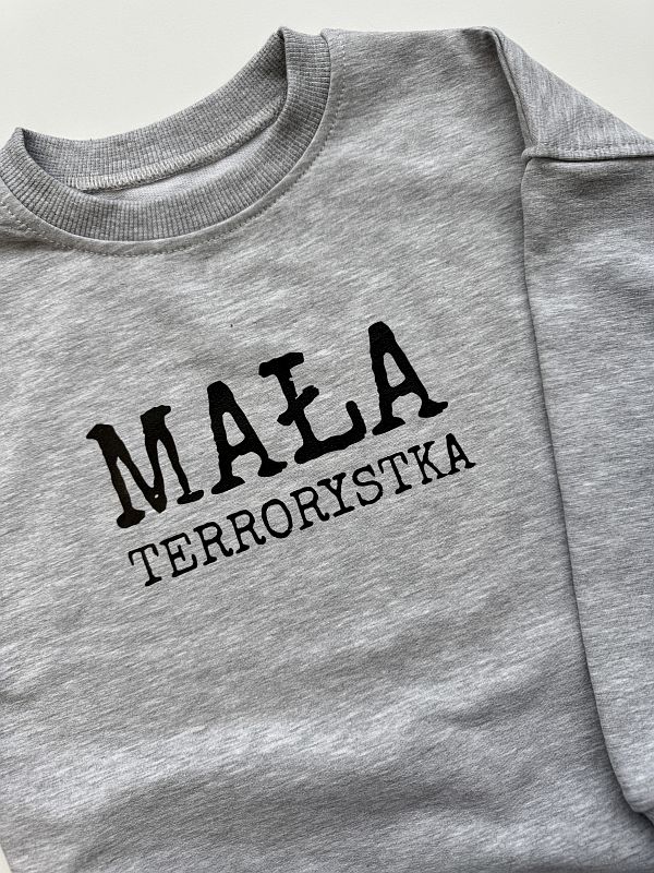 Bluza szara mała terrorystka rozmiar 110