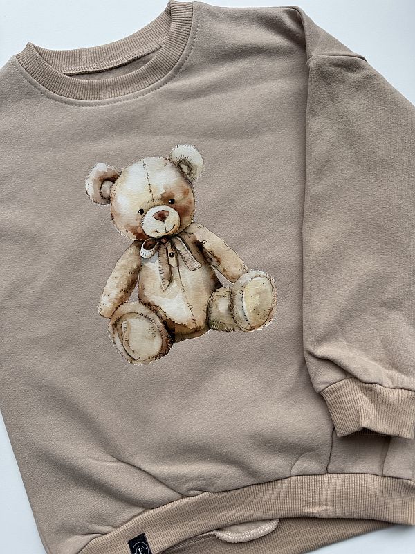 Bluza beżowa miś rozmiar 116