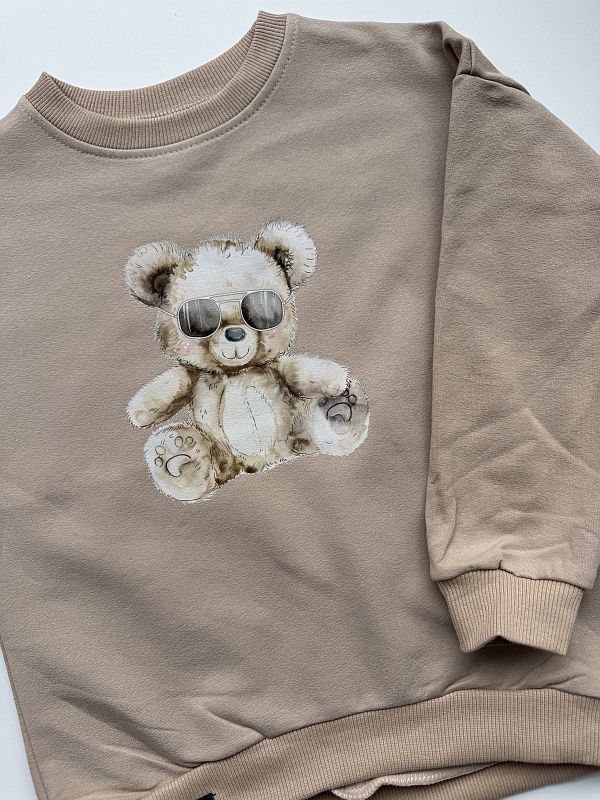 Bluza beżowa miś agent rozmiar 116