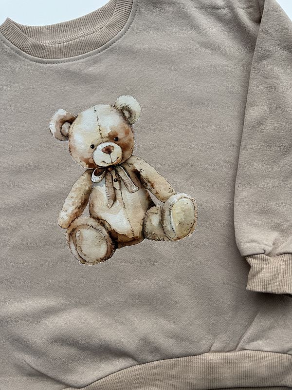 Bluza beżowa miś rozmiar 116