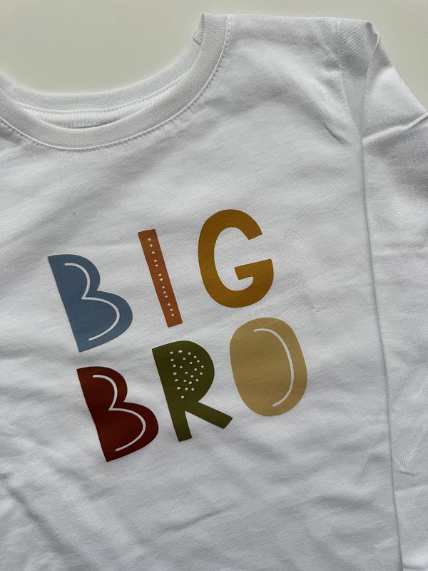 Koszulka biała długi rękaw big bro rozmiar 116