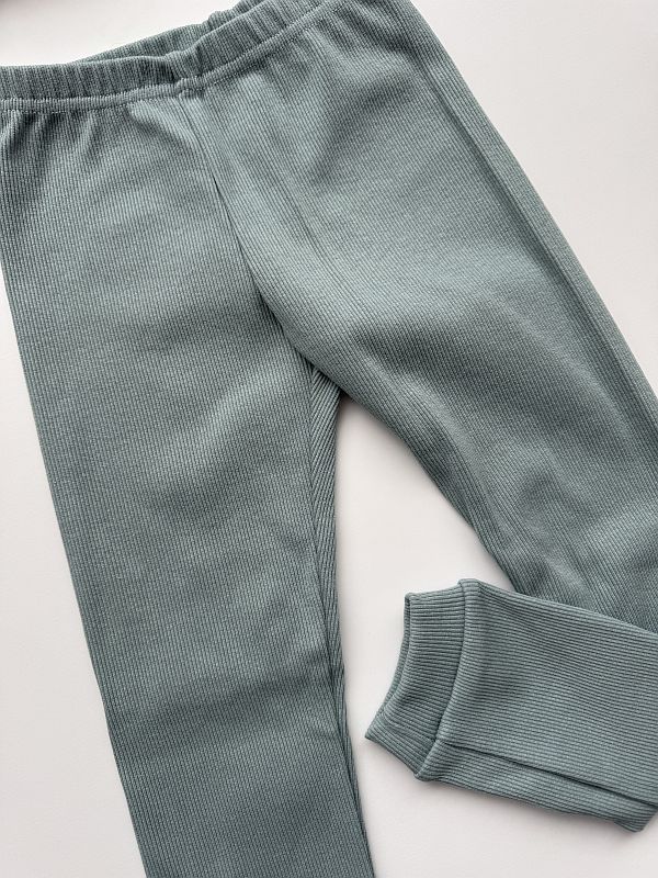 Getry prążek miętowe rozmiar 116