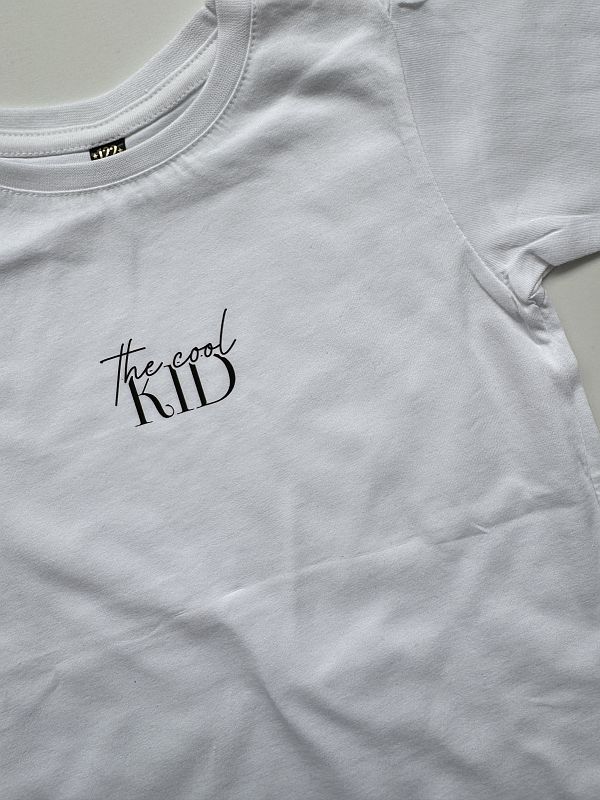 Koszulka biała krótki rękaw the cool kid rozmiar 122