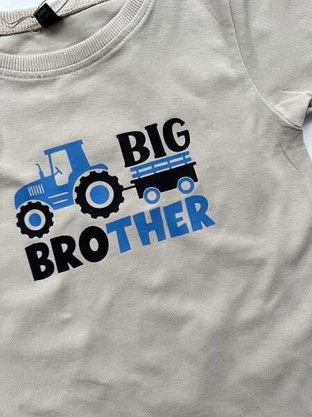 Koszulka beżowa krótki rękaw big brother rozmiar 122