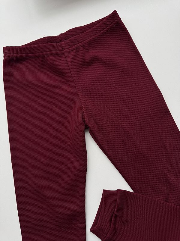 Getry prążek bordowe rozmiar 122