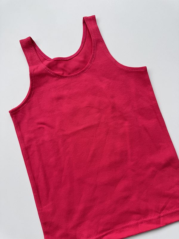 Koszulka różowa na ramiączka rozmiar 116