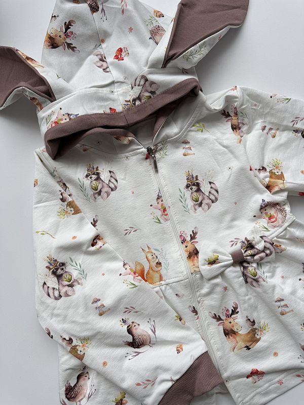 Bluza z uszami zajączka zwierzątka rozmiar 116
