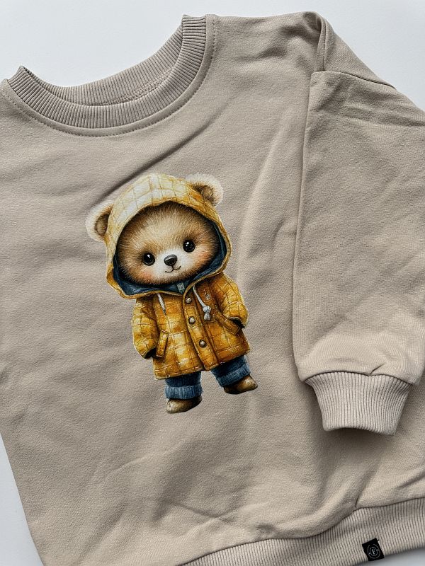 Bluza beżowa misio w zółtym płaszczu rozmiar 98