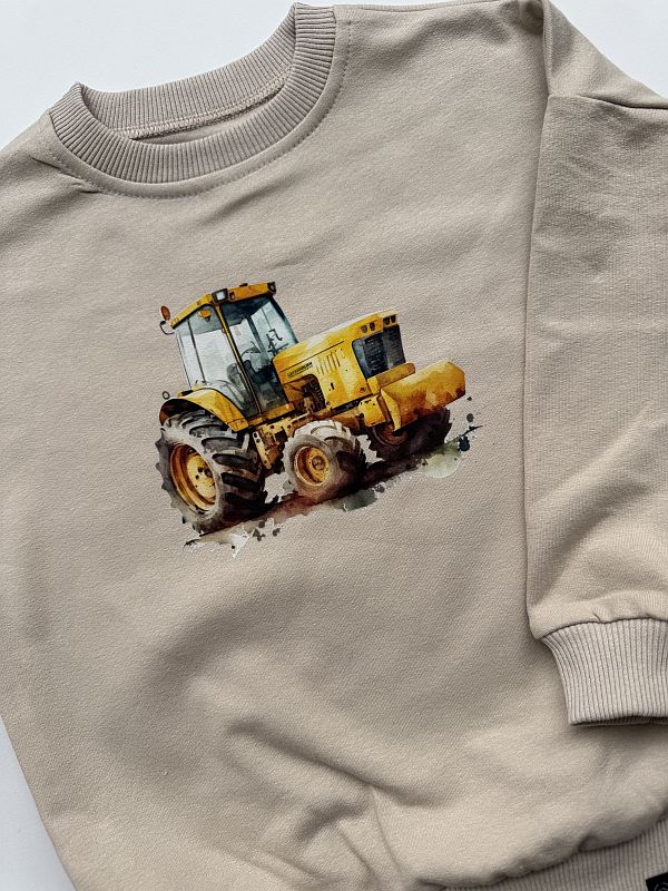 Bluza beżowa traktor rozmiar 98