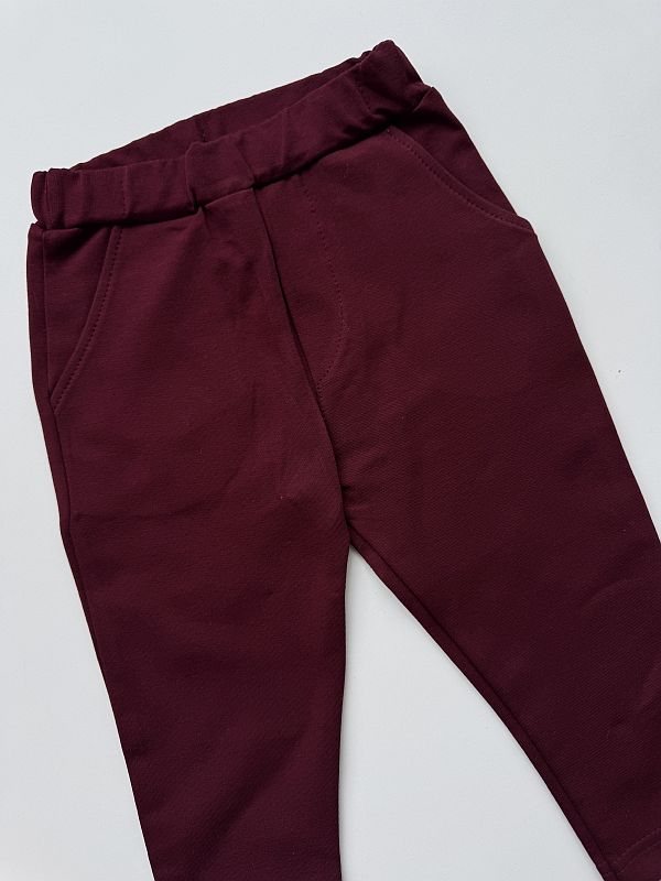 Spodnie dresowe bordowe rozmiar 86