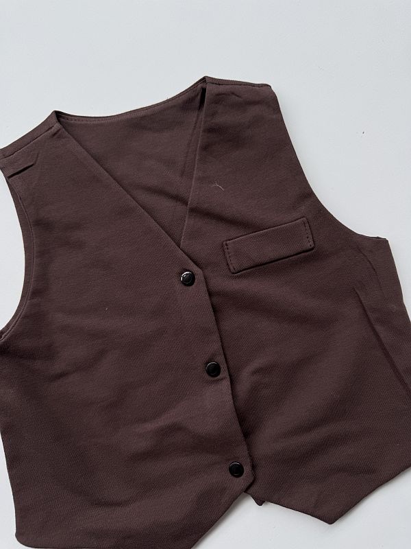 Kamizelka brązowa rozmiar 86