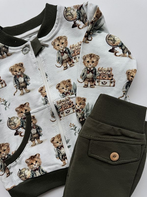 Komplet dla chłopca lew rozmiar 80