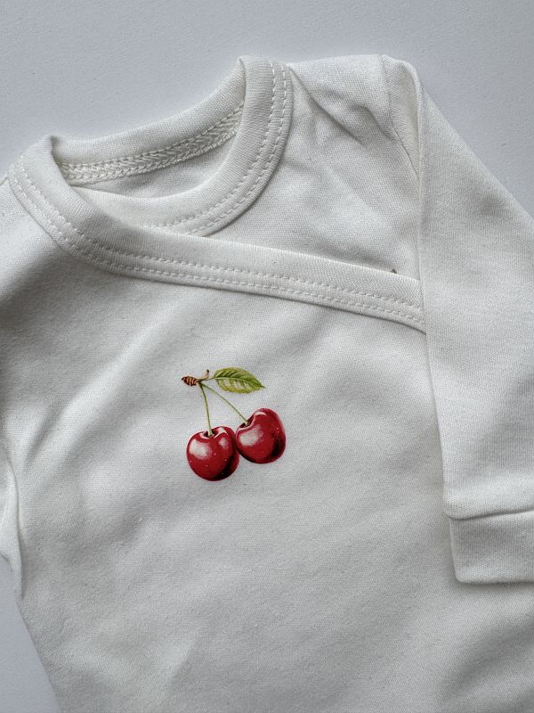 Body kopertowe ecru długi rękaw wisienka rozmiar 56