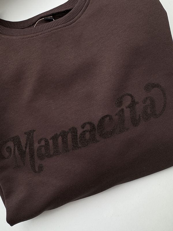 Bluza czekoladowa damska mamacita rozmiar oversize