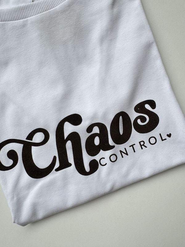 Koszulka biała damska chaos control rozmiar L